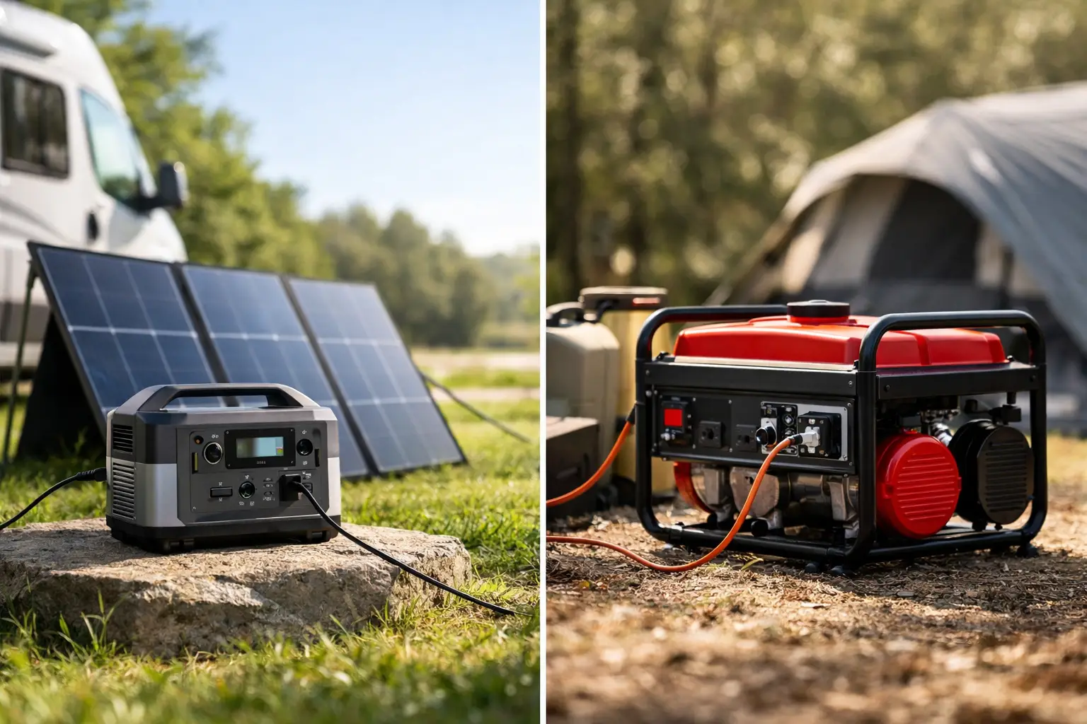 Solar Generator vs Gas Generator