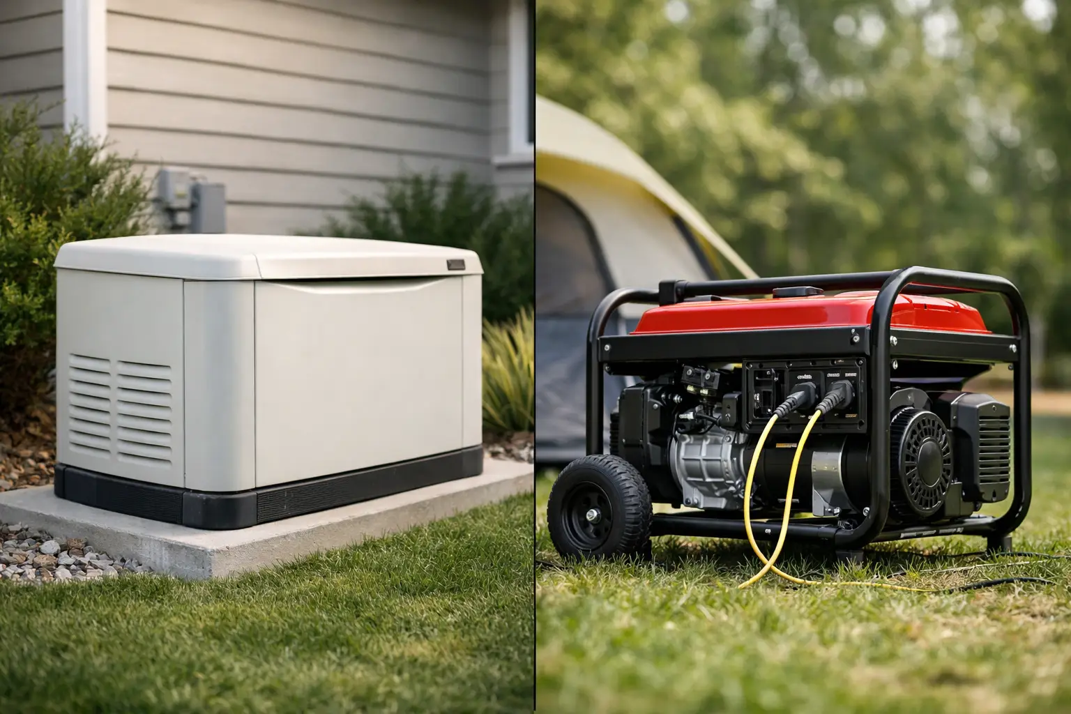 Standby Generator vs Portable Generator