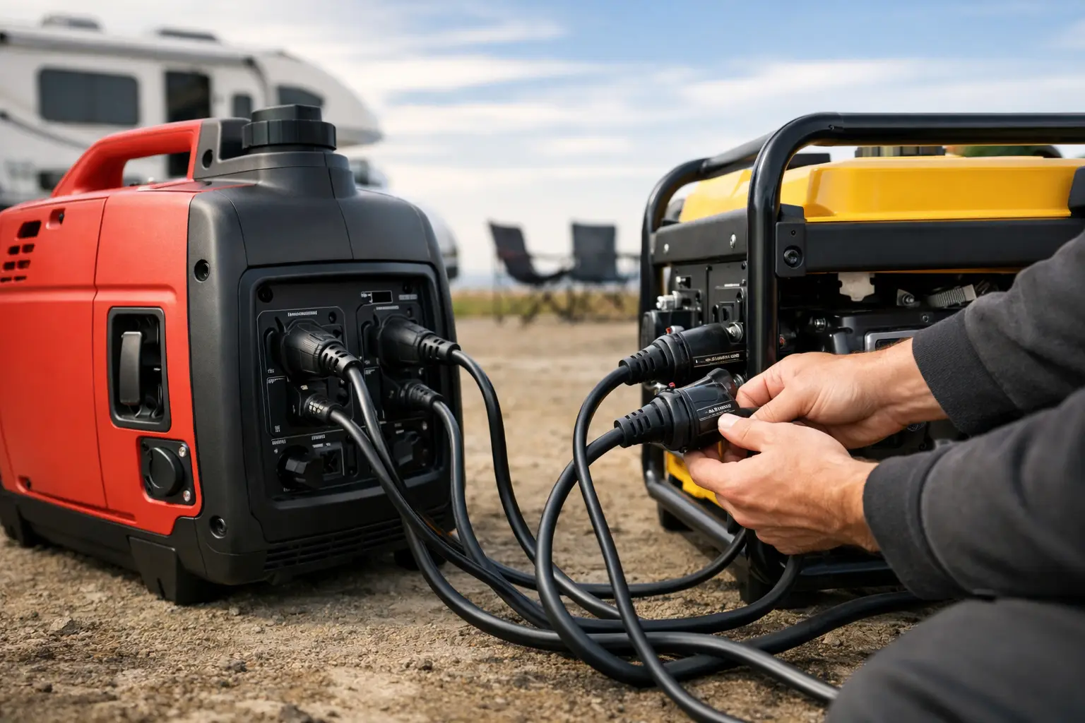 How to Parallel Two Generators for More Power