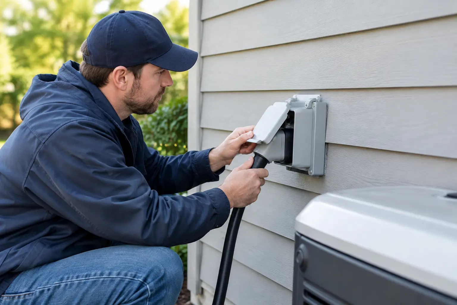 Install Outdoor Generator Inlet Safely at Home